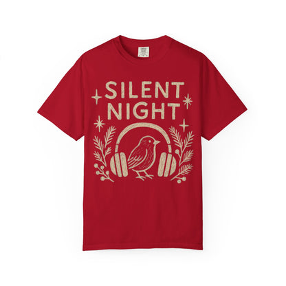 Silent Night Christmas T-Shirt Comfort Colors