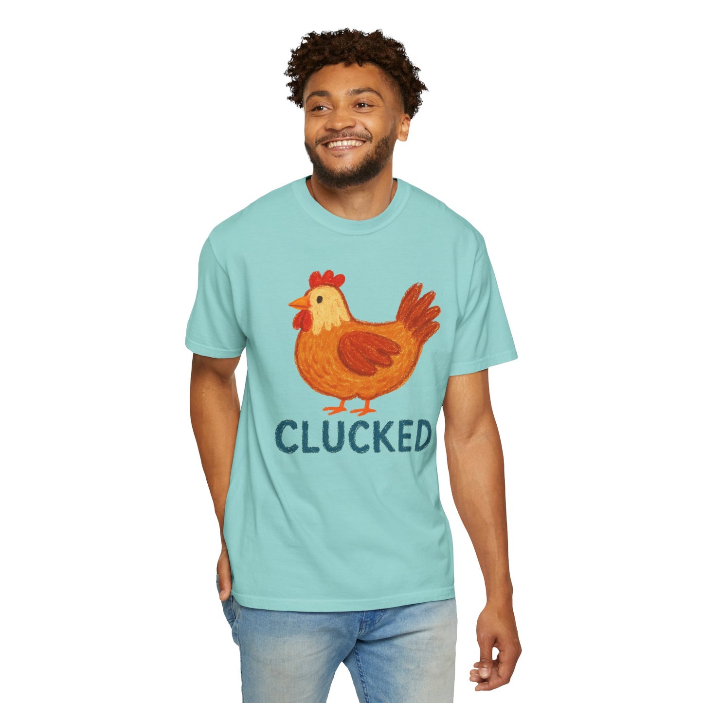 Clucked Funny Chicken Lover Comfort Colors T-Shirt, Chicken Graphic Tee, Unisex Tee, Garment-Dyed Shirt, Chicken Mom Gift, Animal Lover