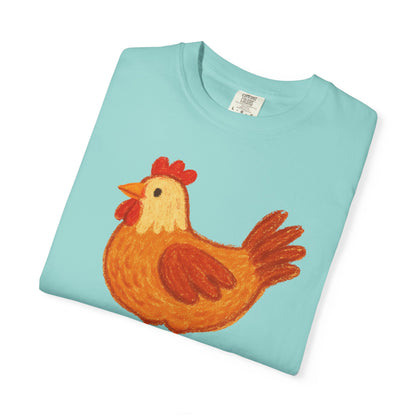 Clucked Funny Chicken Lover Comfort Colors T-Shirt, Chicken Graphic Tee, Unisex Tee, Garment-Dyed Shirt, Chicken Mom Gift, Animal Lover