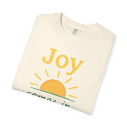 Joy Comes in the Morning T-shirt | Faith Scripture Tee Comfort Colors t-shirt
