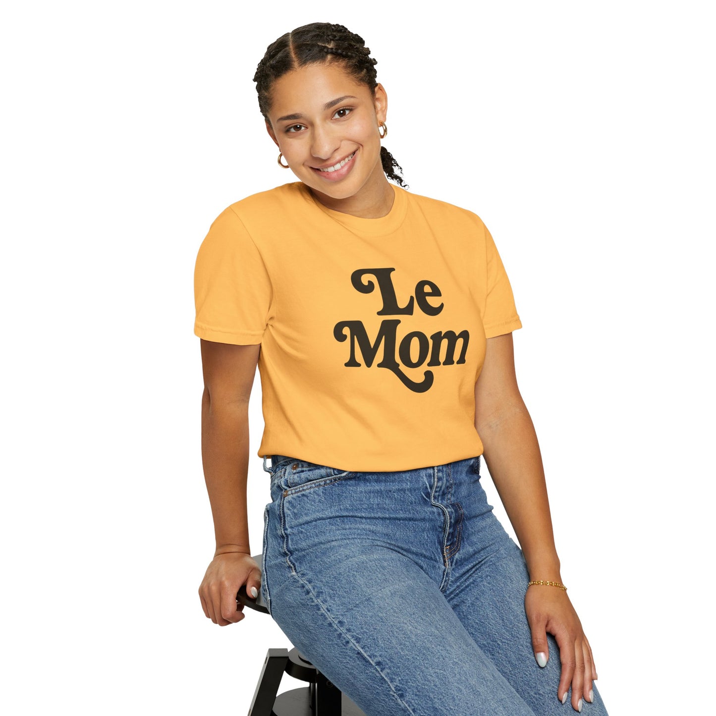 Le Mom T-Shirt | Retro Script Mom Tee, Mother's Day Shirt, Comfort Colors