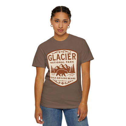 Glacier National Park Comfort Colors T-shirt | Glacier Design, Outdoor Tee