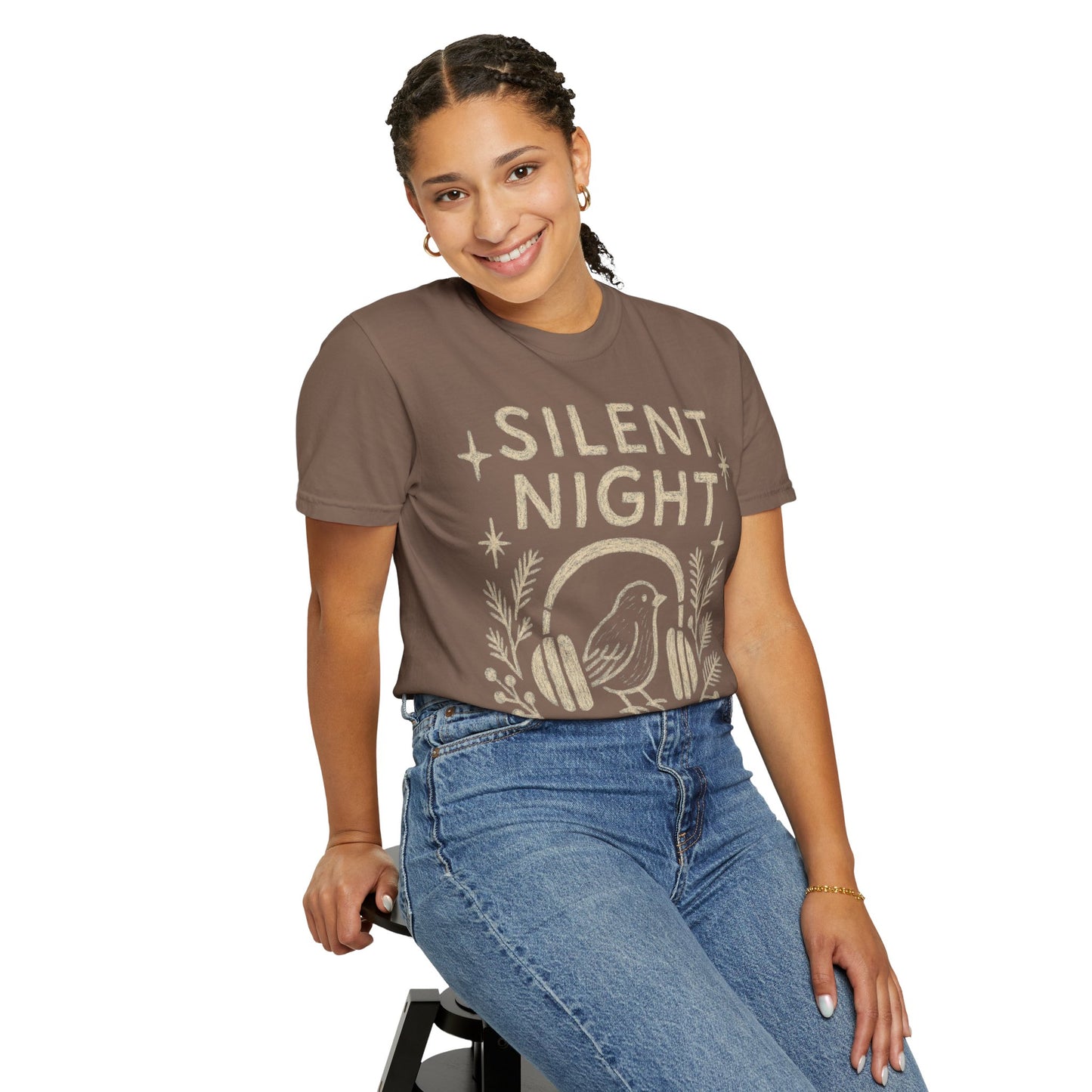 Silent Night Christmas T-Shirt Comfort Colors