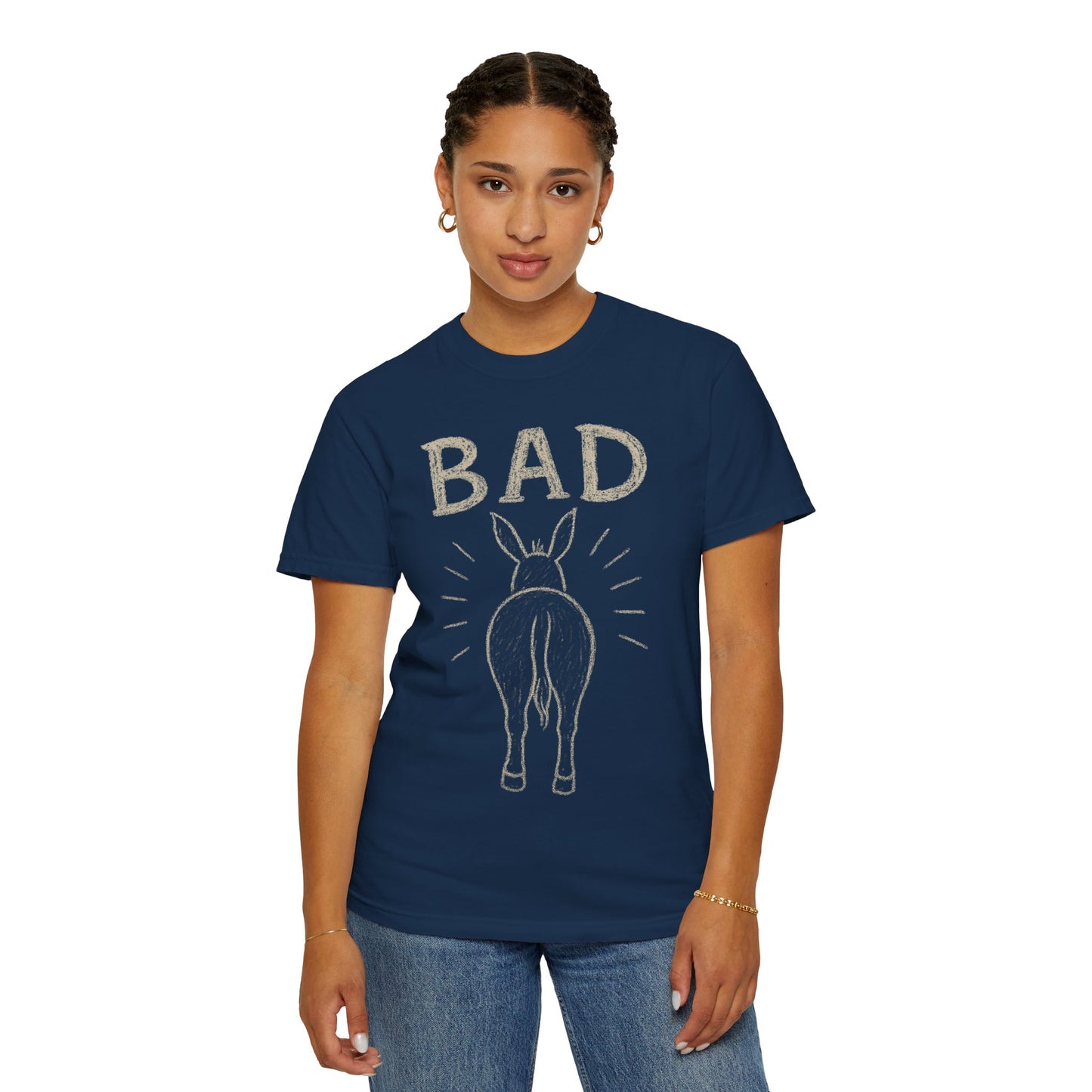 Bad Donkey Comfort Colors T-shirt, Funny Graphic Tee, Unisex Shirt, Trendy Top, Gift for Animal Lovers, Casual Tee