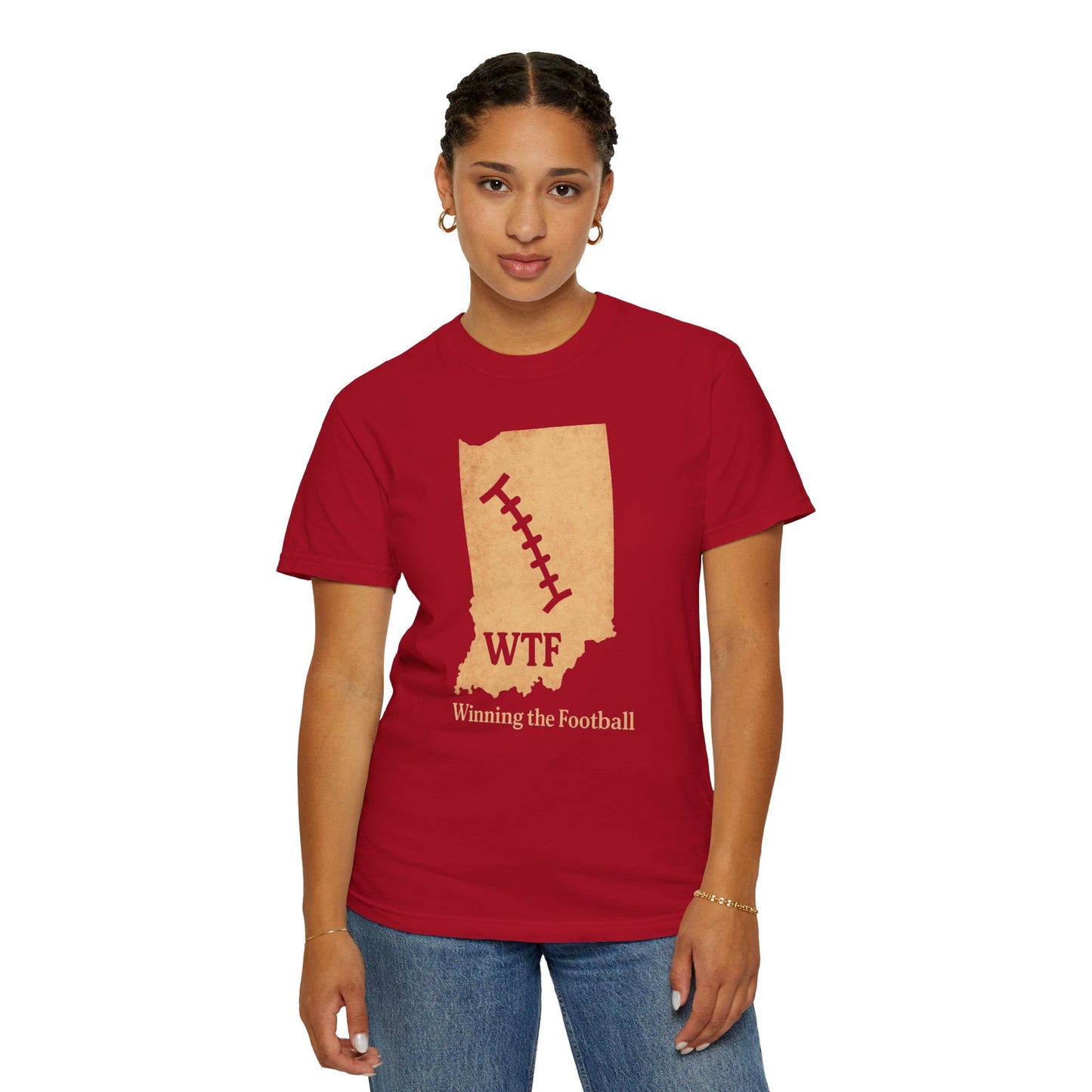 WTF Winning the Football in Indiana T-Shirt — Vintage Football Tee