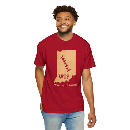 WTF Winning the Football in Indiana T-Shirt — Vintage Football Tee