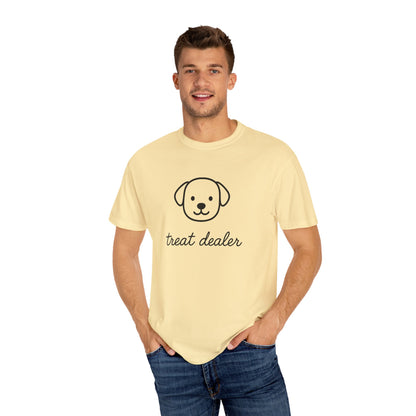 Treat Dealer Comfort Colors Unisex T-shirt, Dog Lover Shirt, Pet Owner Tee, Gift for Dog Mom, Casual Tee, Garment Dyed Tshirt