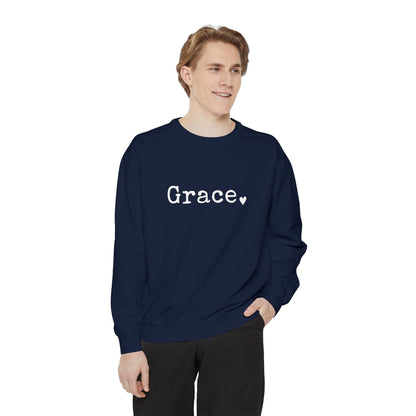 Grace Comfort Colors sweatshirt | name script pullover