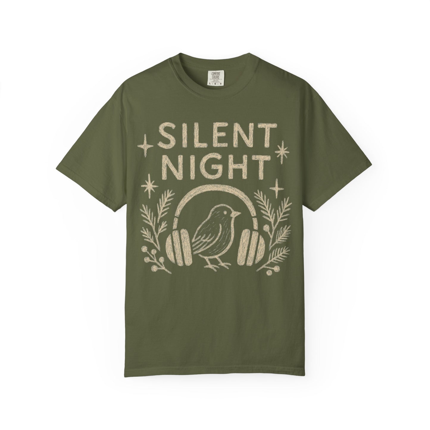 Silent Night Christmas T-Shirt Comfort Colors