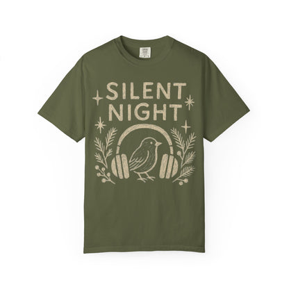 Silent Night Christmas T-Shirt Comfort Colors