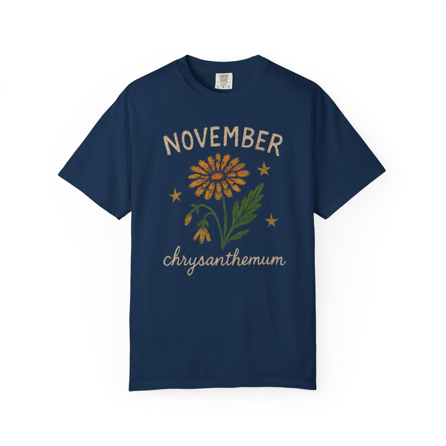 November birth flower Comfort Colors T-shirt