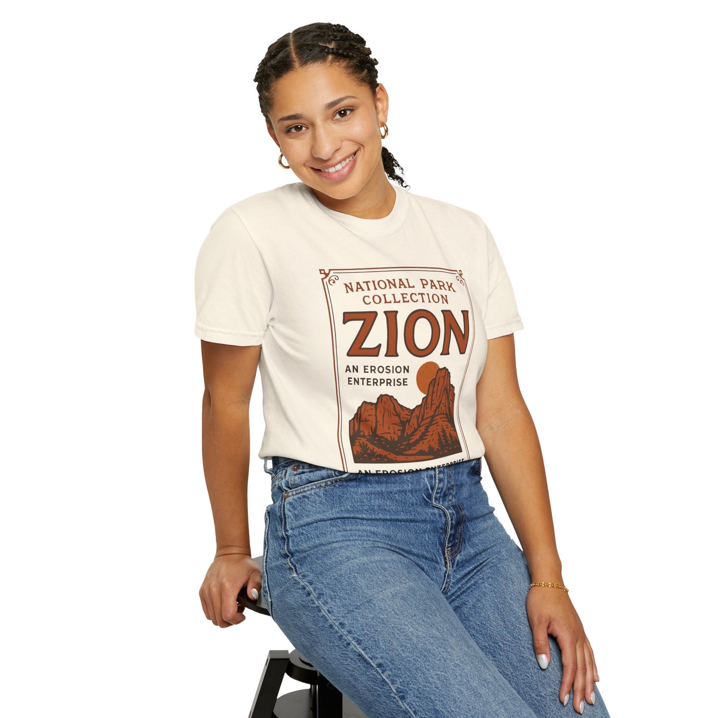 Zion National Park Poster T-Shirt | Canyon Landscape Tee Comfort Colors T-shirt