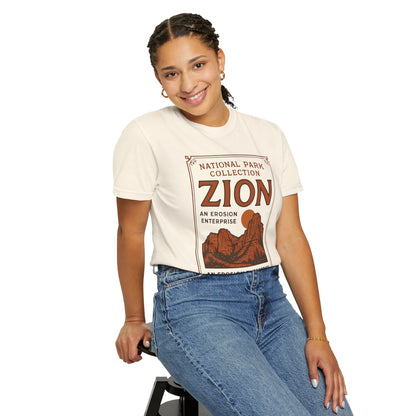Zion National Park Poster T-Shirt | Canyon Landscape Tee Comfort Colors T-shirt