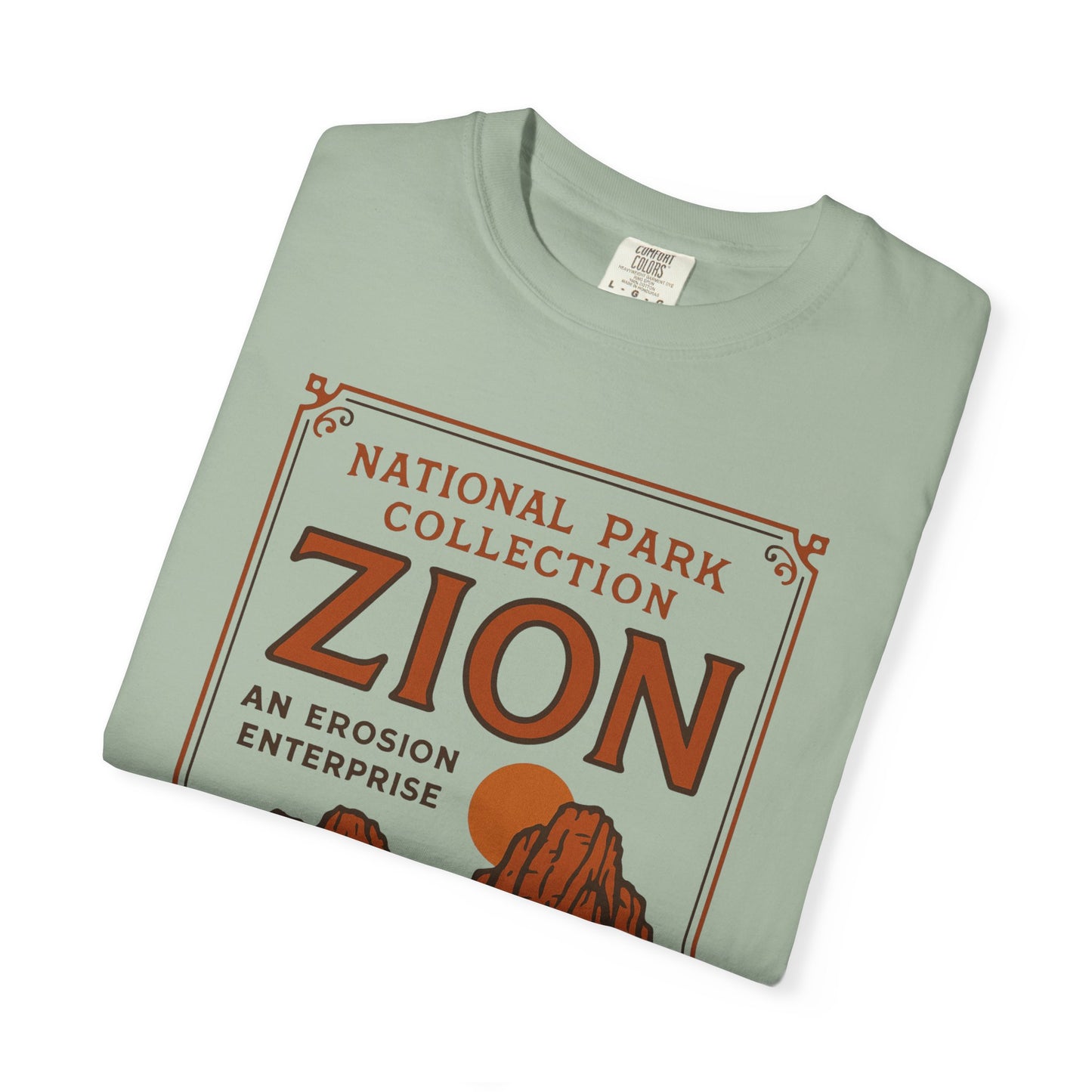 Zion National Park Poster T-Shirt | Canyon Landscape Tee Comfort Colors T-shirt