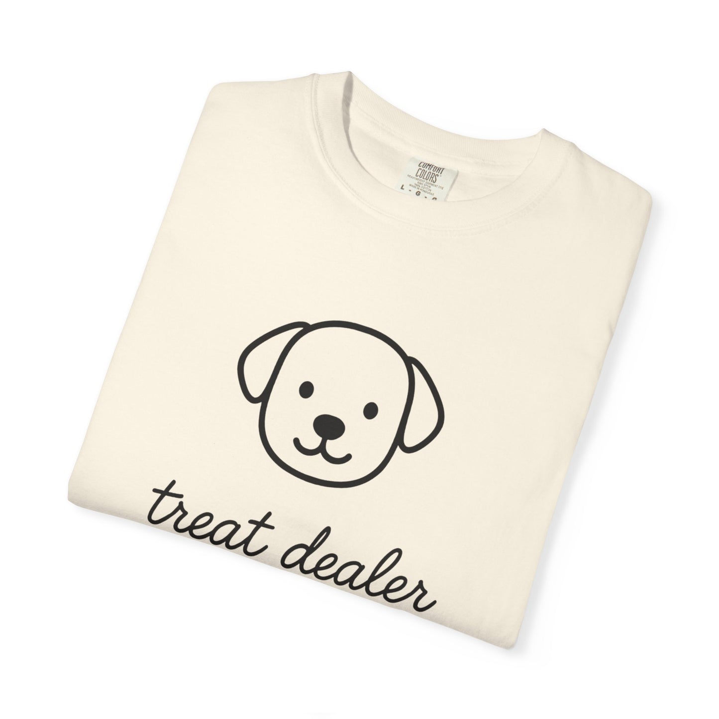 Treat Dealer Comfort Colors Unisex T-shirt, Dog Lover Shirt, Pet Owner Tee, Gift for Dog Mom, Casual Tee, Garment Dyed Tshirt