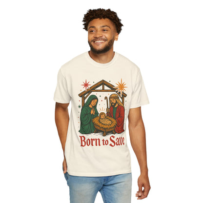 Born to Save Comfort Colors Christmas tshirt