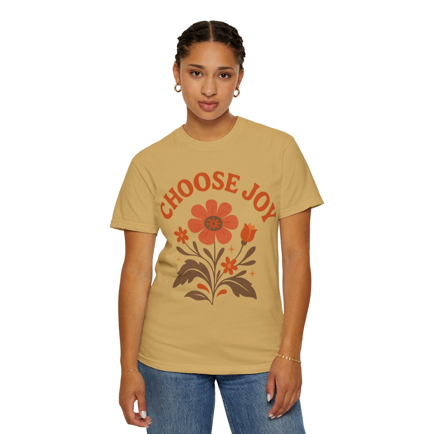 Choose Joy Comfort Colors T-Shirt — Positive Message Graphic Tee