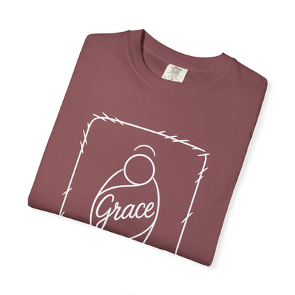 Christmas Baby Grace Comfort Colors T-Shirt, Unisex Tee, Holiday Gift, Religious Shirt, Christian Apparel