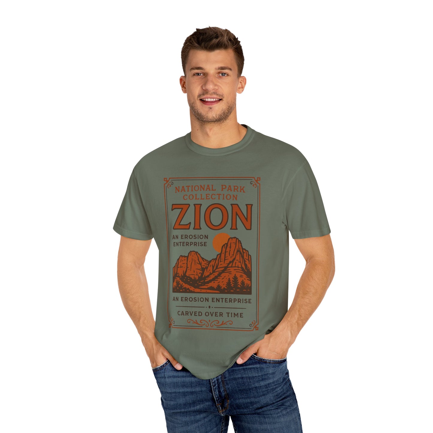 Zion National Park Poster T-Shirt | Canyon Landscape Tee Comfort Colors T-shirt