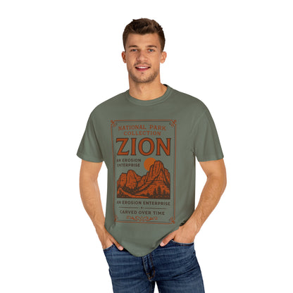 Zion National Park Poster T-Shirt | Canyon Landscape Tee Comfort Colors T-shirt