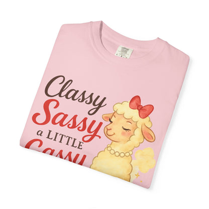 Classy and Gassy Unisex Garment-Dyed T-shirt, Funny Comfort Colors Tee, Humorous Graphic Shirt, Casual Cotton Top, Hilarious Quote Apparel