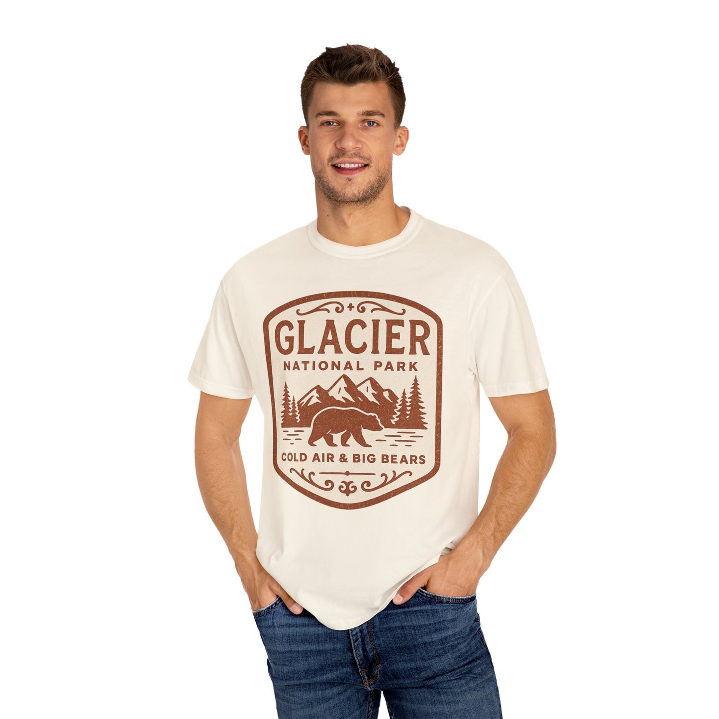 Glacier National Park Comfort Colors T-shirt | Glacier Design, Outdoor Tee