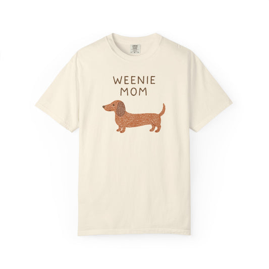 Weenie Mom Dachshund Shirt | Dachshund Mom Tee Comfort Colors T-shirt Weiner dog