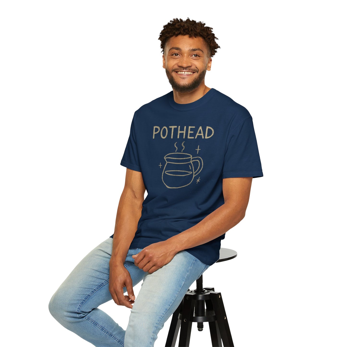 Pothead sarcastic coffee lover Comfort Colors T-shirt