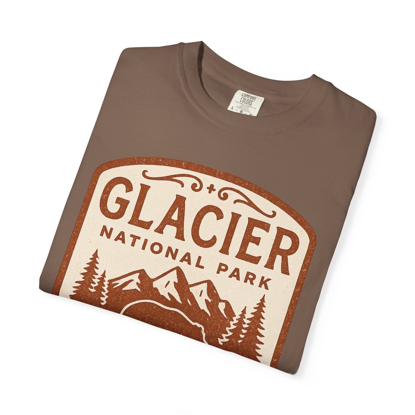 Glacier National Park Comfort Colors T-shirt | Glacier Design, Outdoor Tee