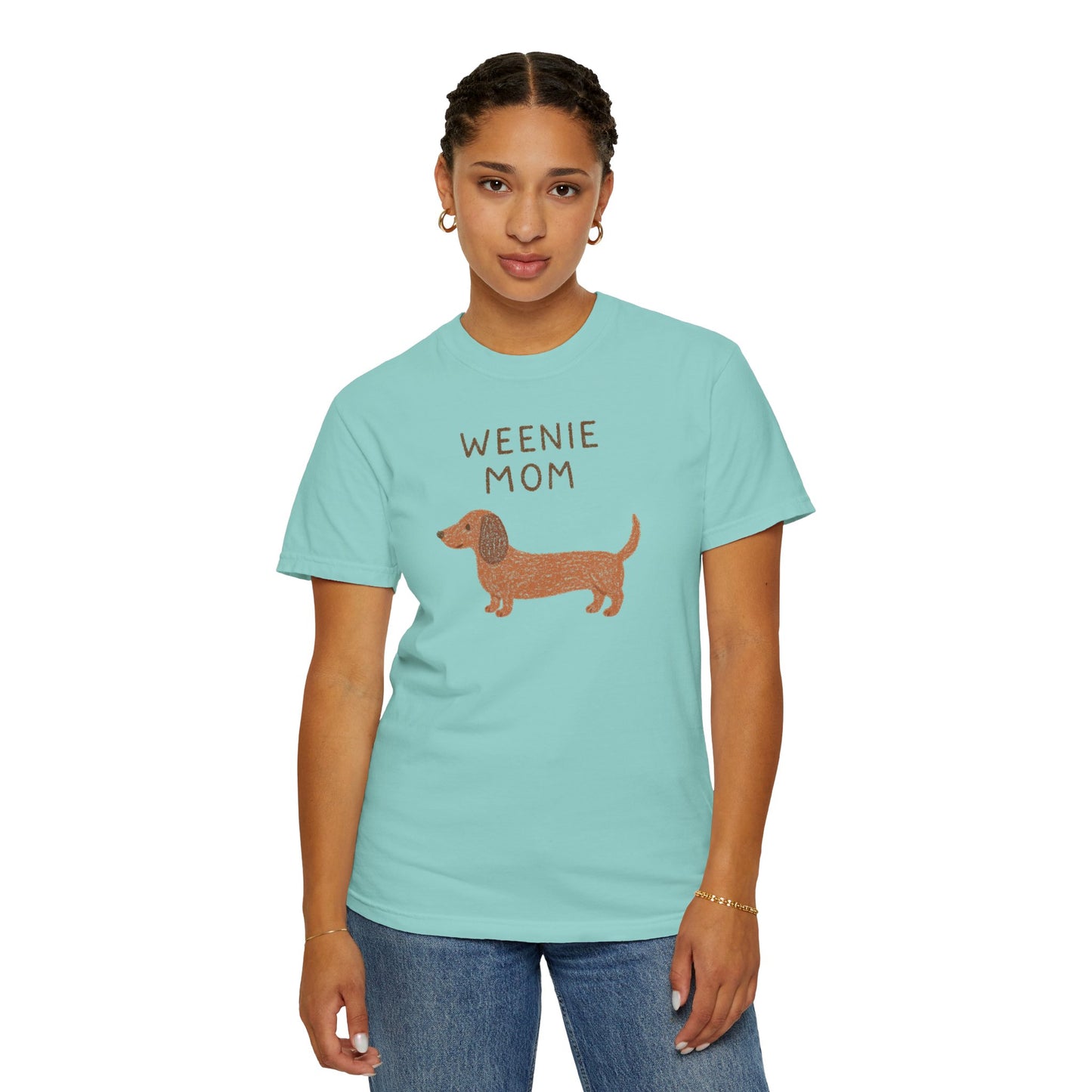 Weenie Mom Dachshund Shirt | Dachshund Mom Tee Comfort Colors T-shirt Weiner dog