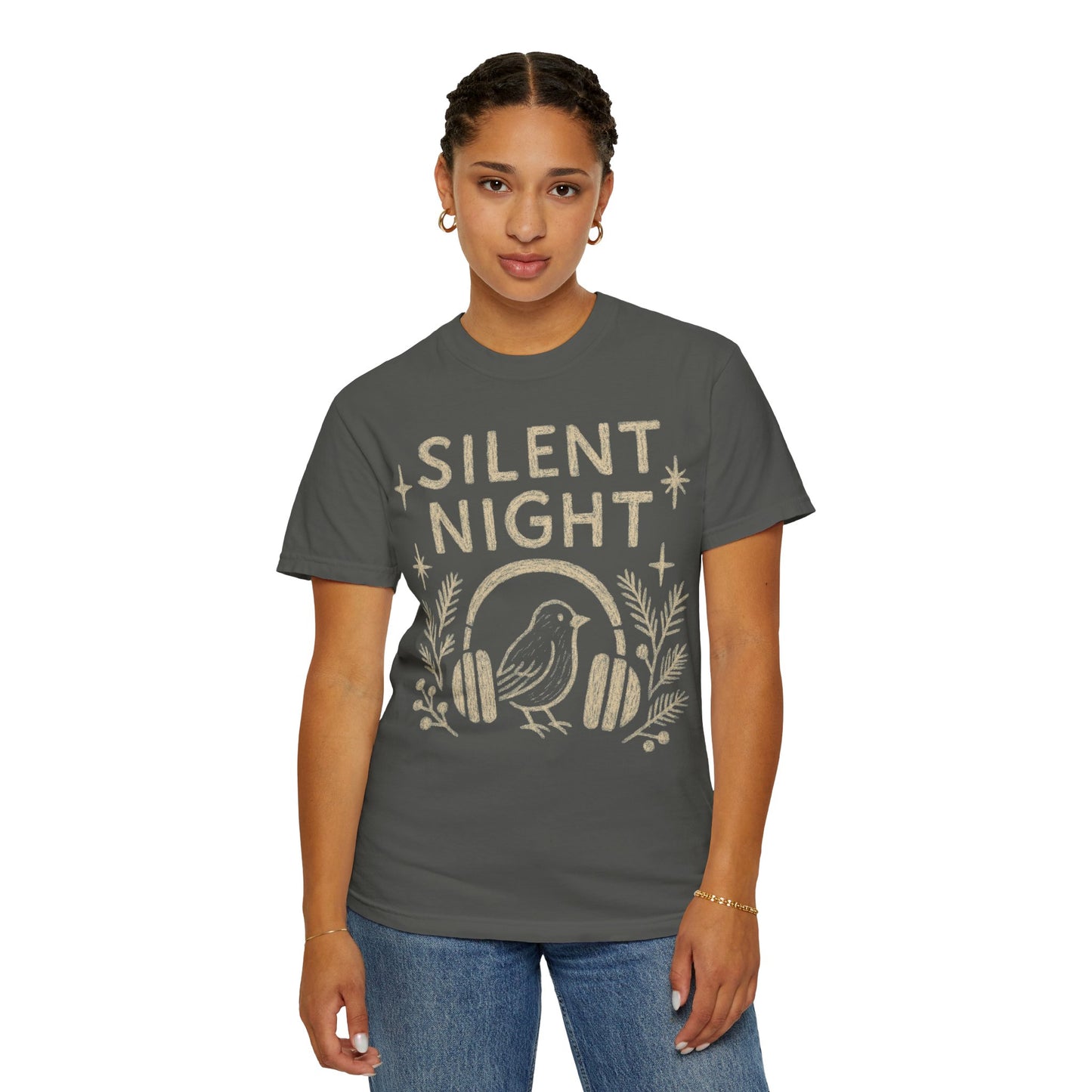 Silent Night Christmas T-Shirt Comfort Colors