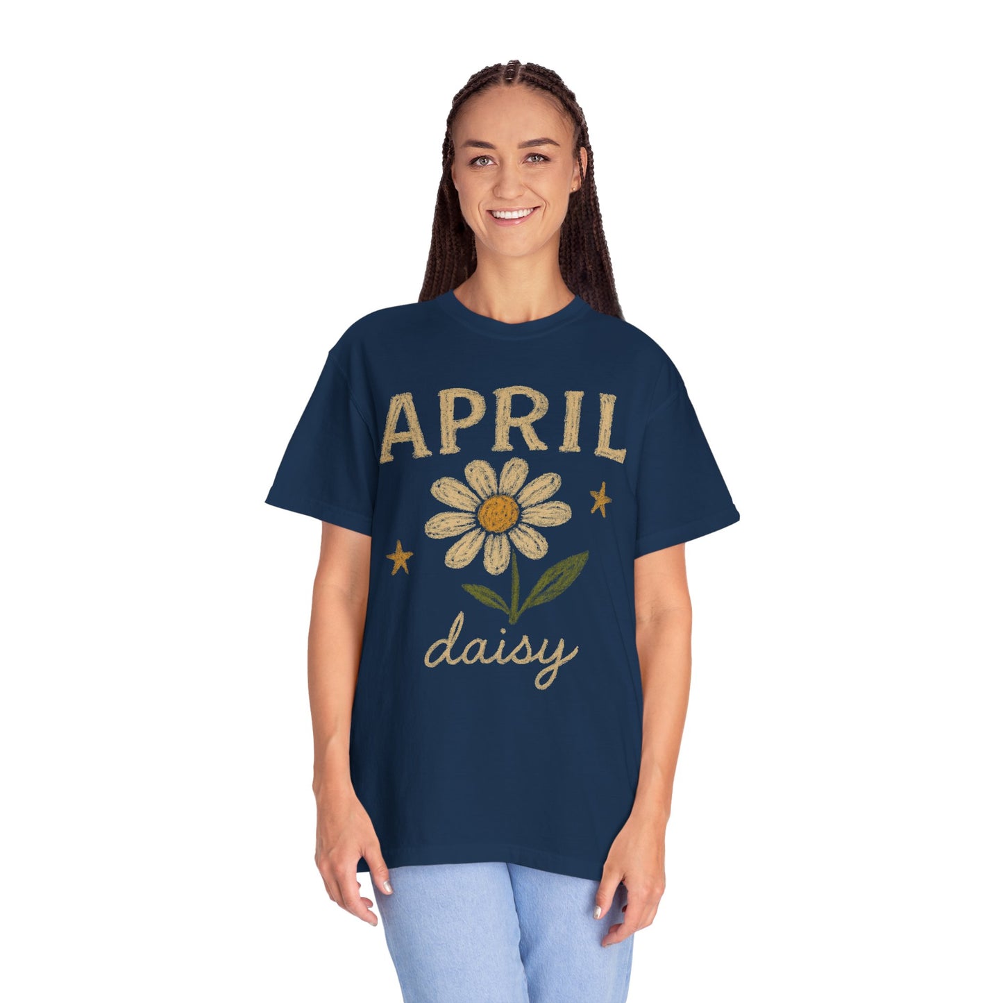 April Daisy T-shirt | Birth Month Flower Tee Comfort Colors Tee