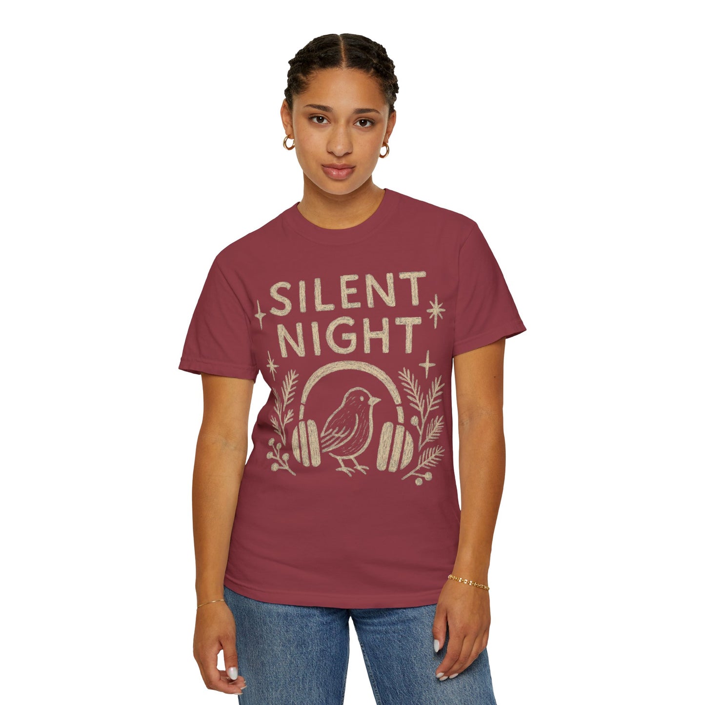 Silent Night Christmas T-Shirt Comfort Colors