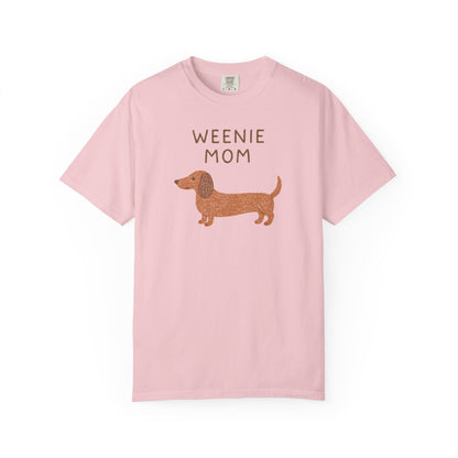 Weenie Mom Dachshund Shirt | Dachshund Mom Tee Comfort Colors T-shirt Weiner dog