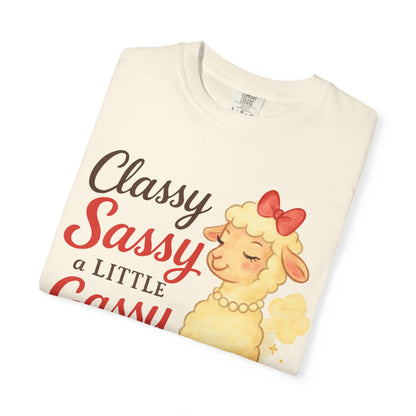 Classy and Gassy Unisex Garment-Dyed T-shirt, Funny Comfort Colors Tee, Humorous Graphic Shirt, Casual Cotton Top, Hilarious Quote Apparel