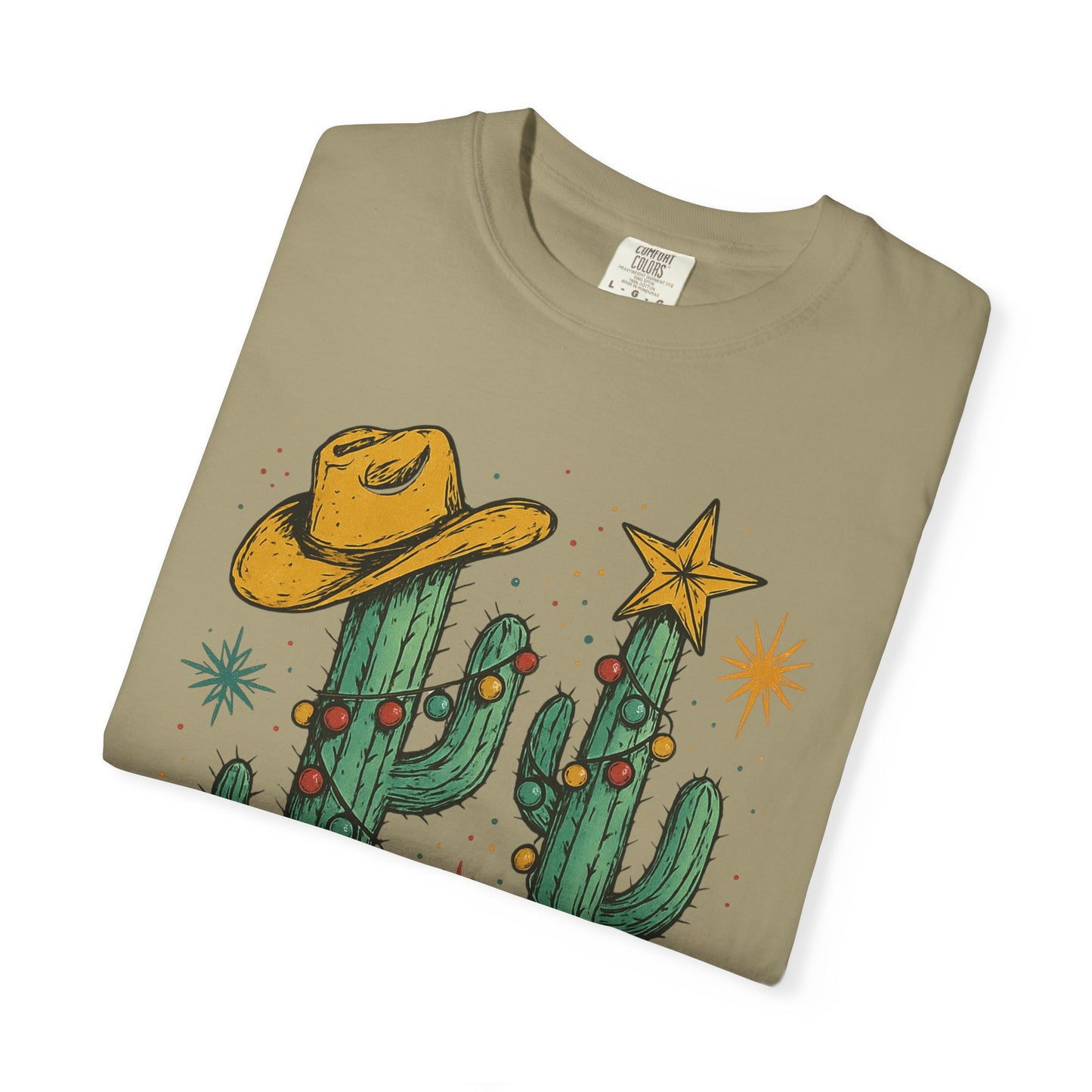 Unisex Garment-Dyed T-shirt, Western Comfort Colors tshirt, Howdy Christmas