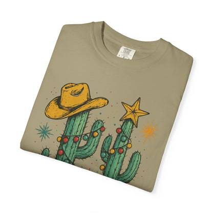 Unisex Garment-Dyed T-shirt, Western Comfort Colors tshirt, Howdy Christmas