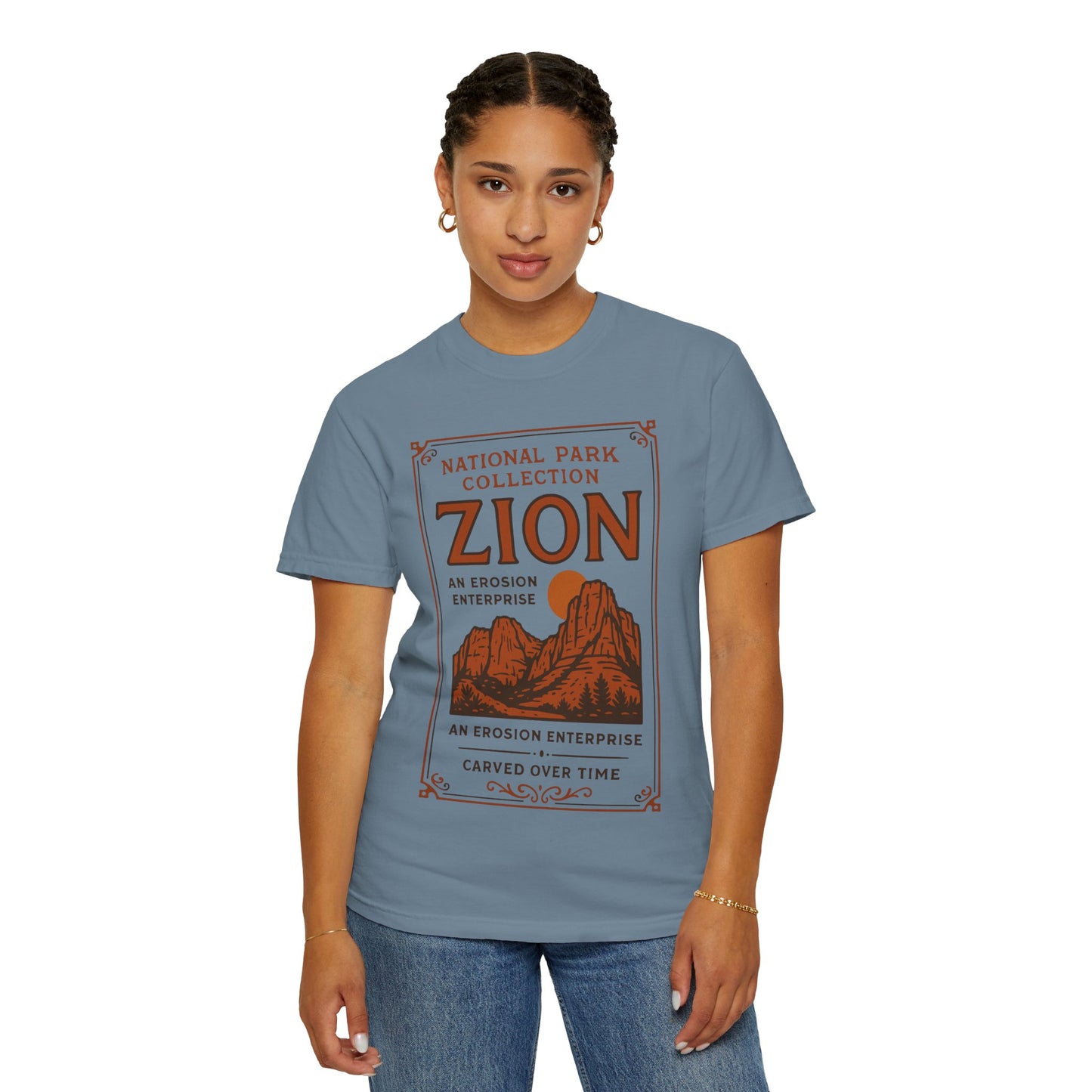 Zion National Park Poster T-Shirt | Canyon Landscape Tee Comfort Colors T-shirt