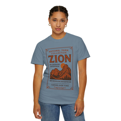 Zion National Park Poster T-Shirt | Canyon Landscape Tee Comfort Colors T-shirt