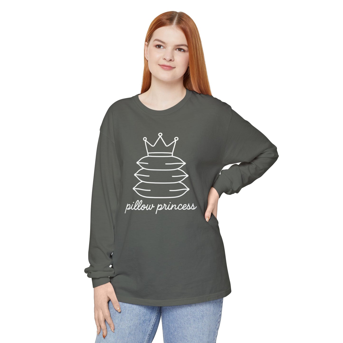 Pillow Princess Comfort Colors Long Sleeve T-Shirt