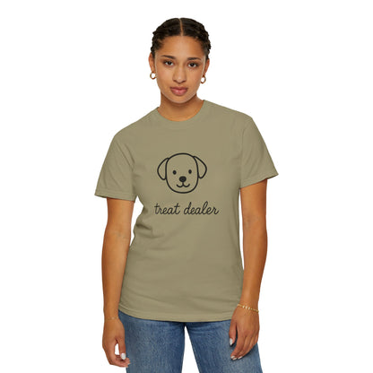 Treat Dealer Comfort Colors Unisex T-shirt, Dog Lover Shirt, Pet Owner Tee, Gift for Dog Mom, Casual Tee, Garment Dyed Tshirt