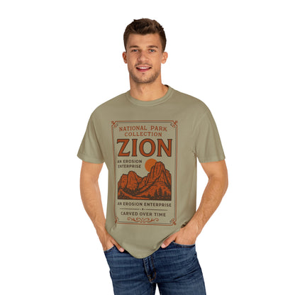 Zion National Park Poster T-Shirt | Canyon Landscape Tee Comfort Colors T-shirt