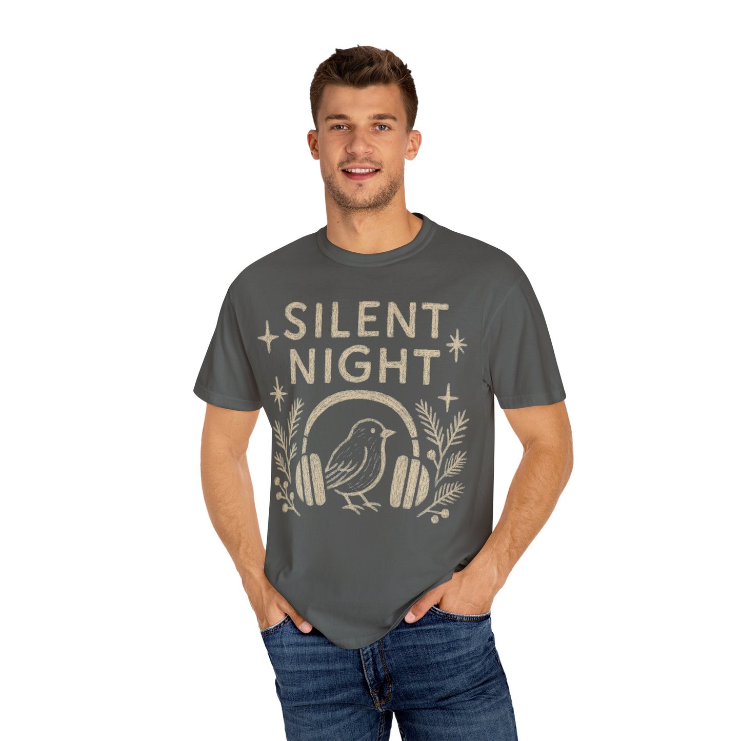 Silent Night Christmas T-Shirt Comfort Colors