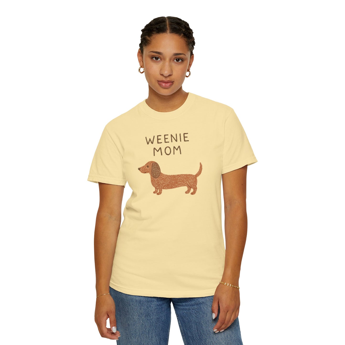 Weenie Mom Dachshund Shirt | Dachshund Mom Tee Comfort Colors T-shirt Weiner dog