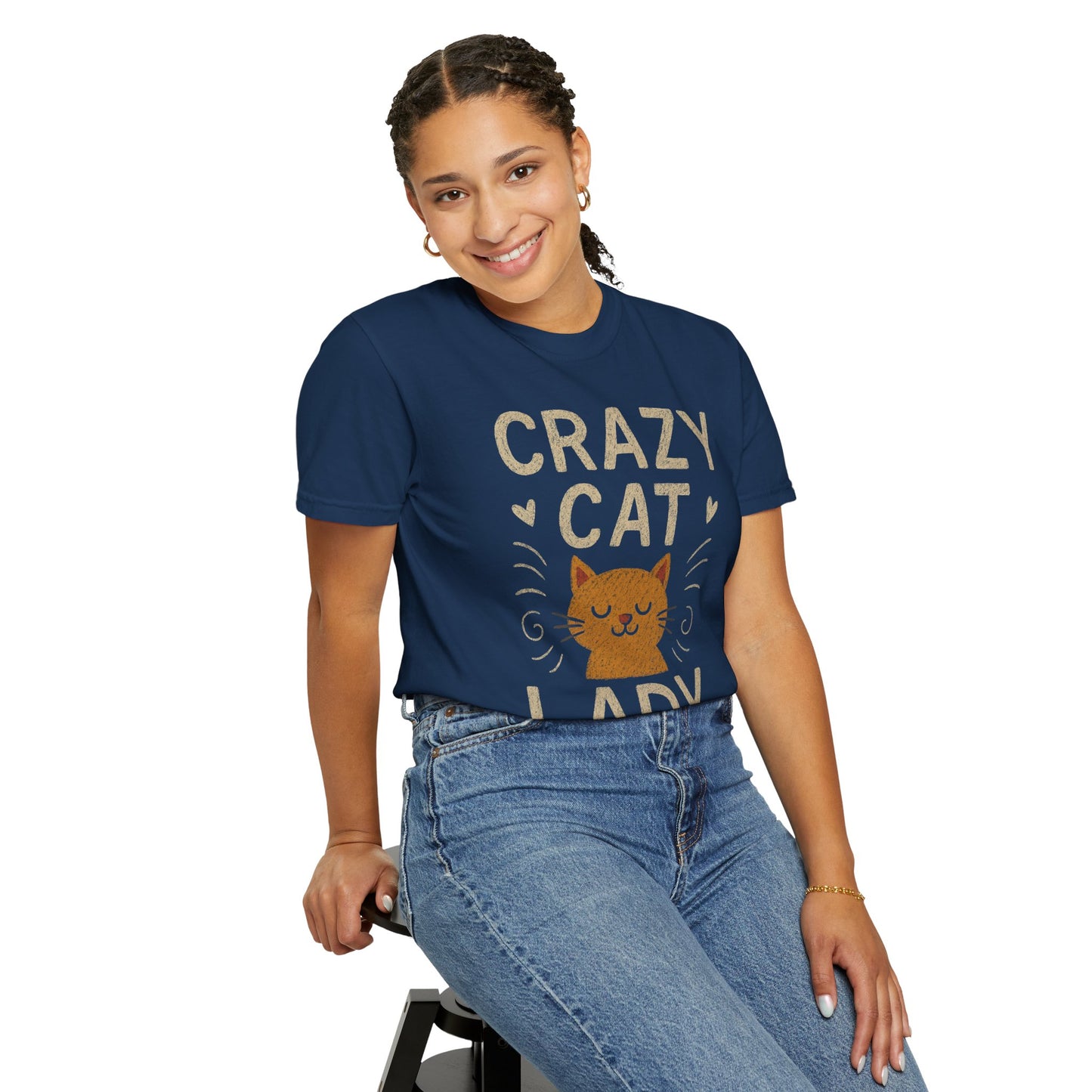 Crazy Cat Lady Comfort Colors fun T-shirt