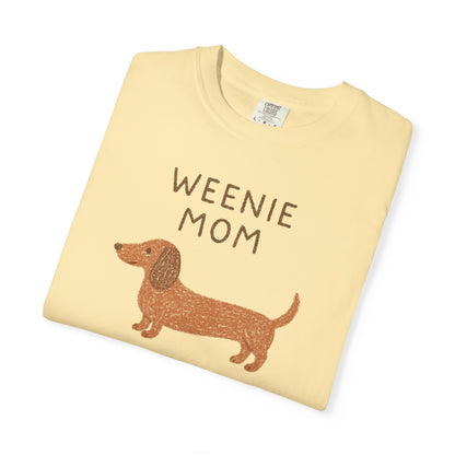 Weenie Mom Dachshund Shirt | Dachshund Mom Tee Comfort Colors T-shirt Weiner dog