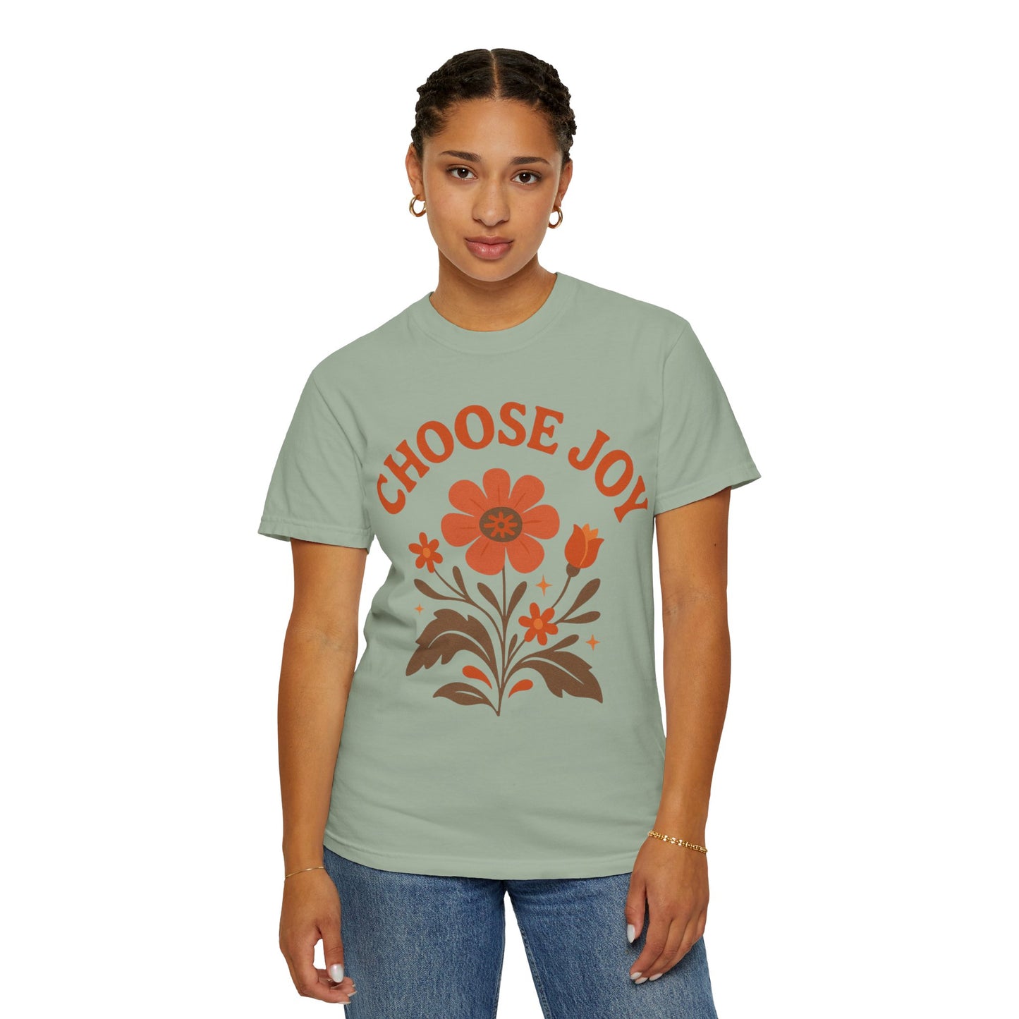 Choose Joy Comfort Colors T-Shirt — Positive Message Graphic Tee