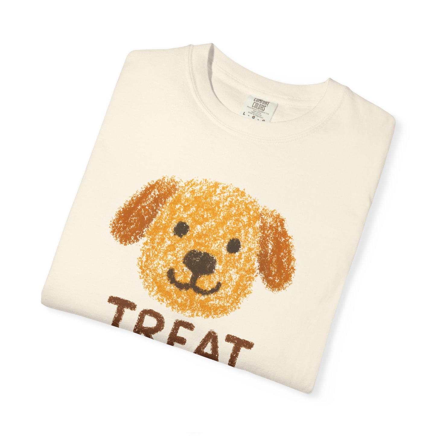 Dog Face "Treat Dealer" T-Shirt | Cute Puppy Illustration Comfort Colors T-shirt