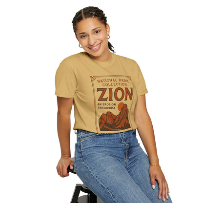 Zion National Park Poster T-Shirt | Canyon Landscape Tee Comfort Colors T-shirt
