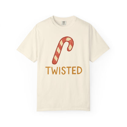 Candy Cane Twist T-shirt | Christmas Comfort Colors garment-dyed T-shirt